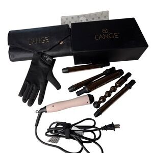 Lange Black and Pink Fashionable Accessories Set